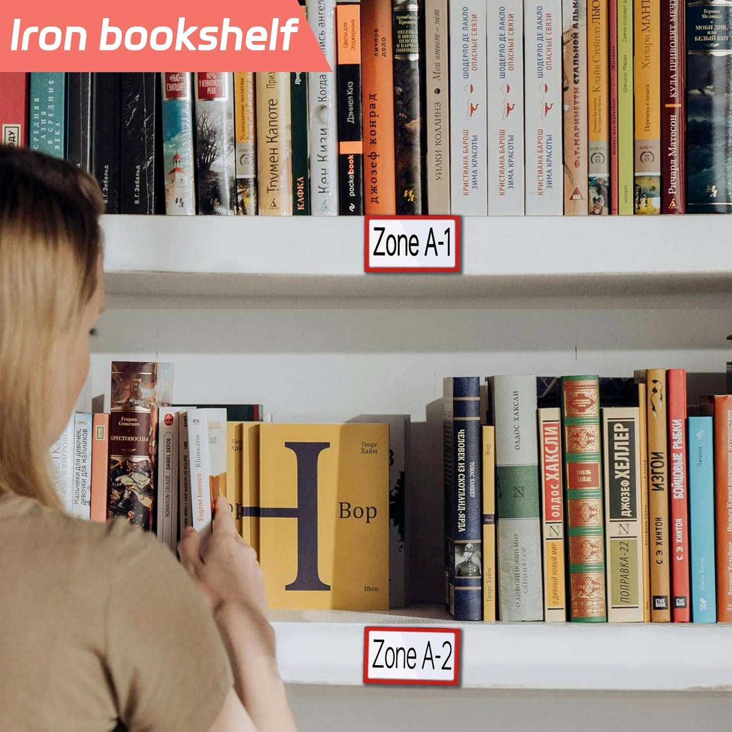 20Pcs Magnetic Plastic Label Holder 2x4 inch for Supermarket Store Price Tag, Metal Shelf File Storage Cabinet Drawer Label Tag Resuable with 8 Color Chalk Makers, 20Pcs White Paper (Red)