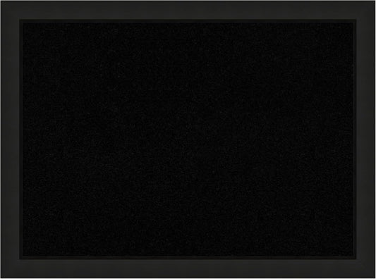 Amanti Art Black Cork Board for Wall, 23x31 Vision Board with Black Wood Frame, Medium Corkboard Office Decor for Home Organization, Casual Corkboard Pinboard to Display Items for Home Organization