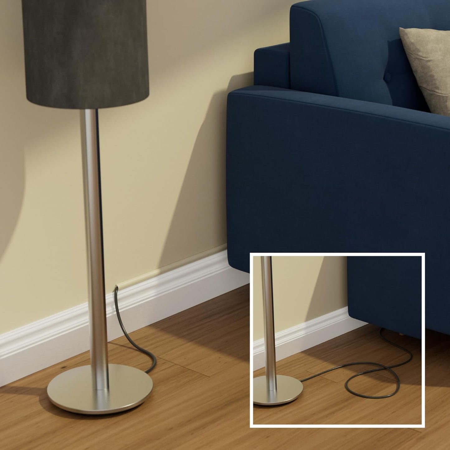 D-Line Half Round Cord Hider, Patented Cable Cover, Hide TV Wall Mount Wires, Raceway for Cords, Decorative Wire Covers, Paintable, Adhesive Cable Concealer, 1x 0.78in W x 0.39in H x 39in L, Beige