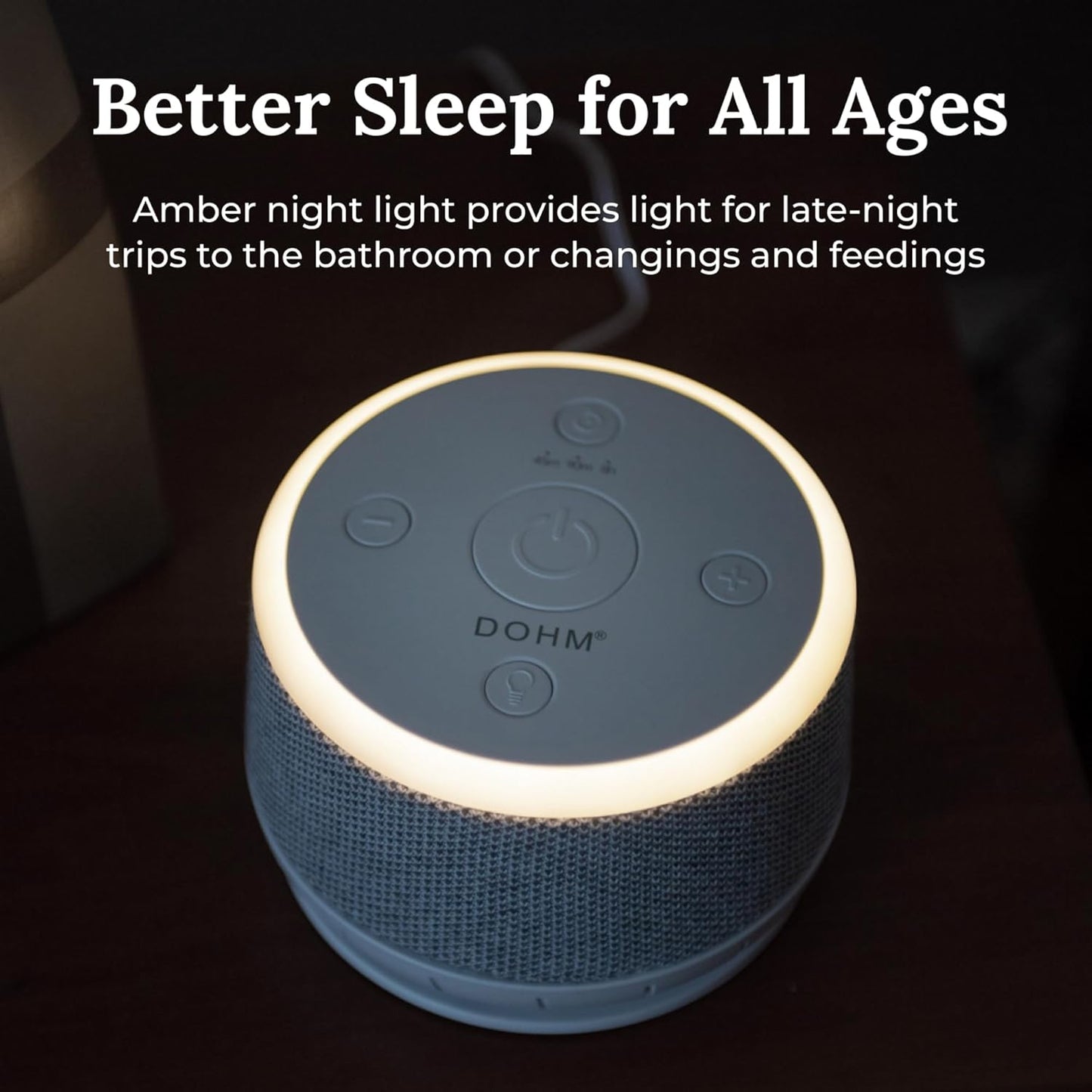 Yogasleep Dohm Nova White Noise Sound Machine, Better Sleep for Babies & Adults. Includes Night Light, 10 Fan Speeds & Calming Pink Noise for Louder Noise Masking. Noise Canceling for Office Privacy.