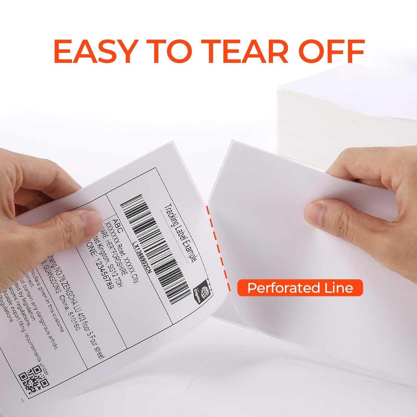 MUNBYN 4x6 Inch Direct Thermal Shipping Labels, 6000 Pcs/12 Rolls(500 Pcs per Roll), Shipping Label Paper for Thermal Printers