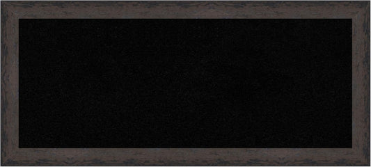 Amanti Art Black Cork Board for Wall, 15x33 Vision Board with Black Wood Frame, Medium Corkboard Office Decor for Home Organization, Modern Corkboard Pinboard to Display Items for Home Organization