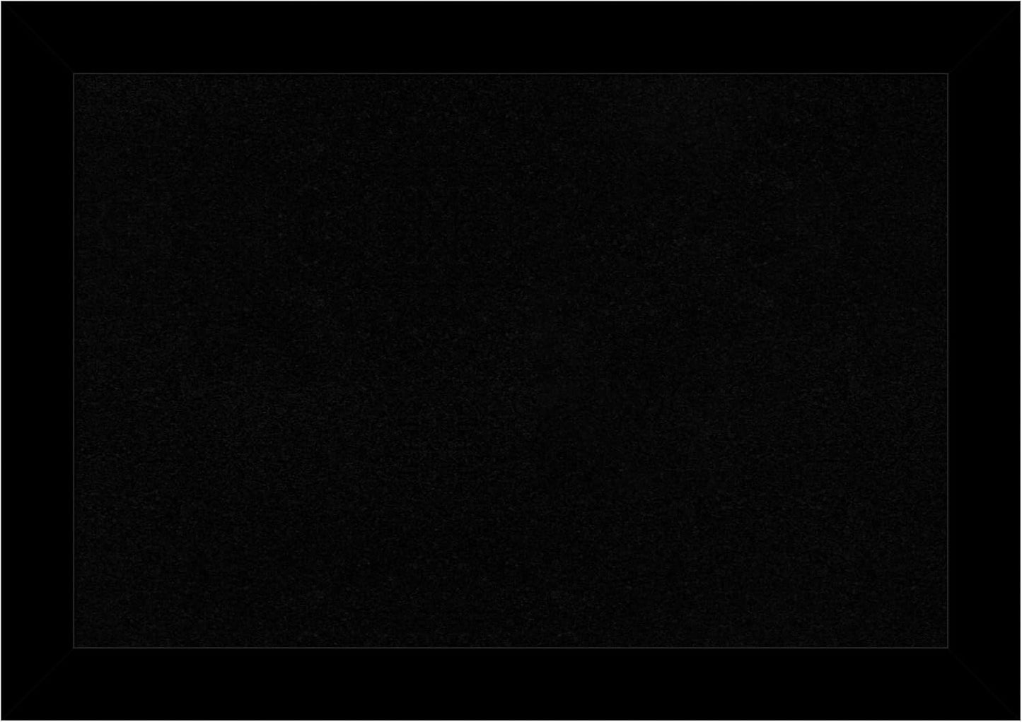 Amanti Art Black Cork Board for Wall, 19x27 Vision Board with Black Wood Frame, Medium Corkboard Office Decor for Home Organization, Modern Corkboard Pinboard to Display Items for Home Organization