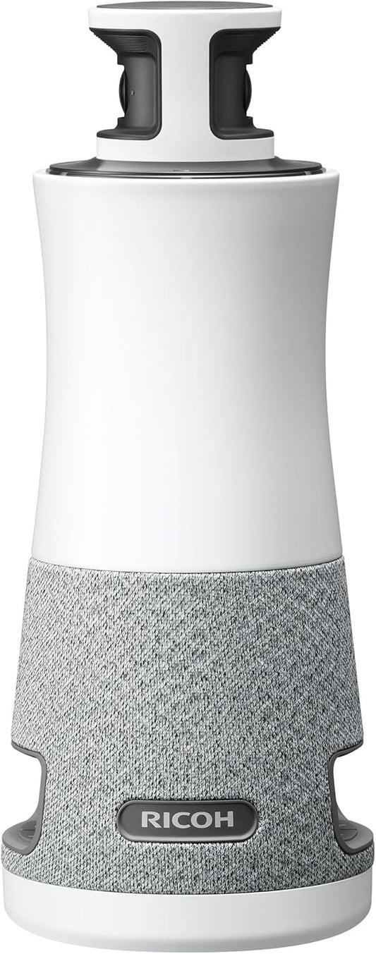RICOH Meeting 360 | 360° Conference Room Camera - AI-Powered - Active Speaker Focus - Plug and Play - Zoom Certified - Works with Microsoft Teams, Google Meet, Cisco Webex
