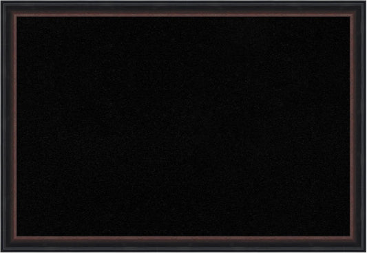 Amanti Art Black Cork Board for Wall, 18x26 Vision Board with Black Wood Frame, Medium Corkboard Office Decor for Home Organization, Casual Corkboard Pinboard to Display Items for Home Organization