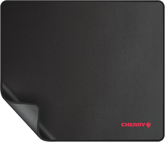 CHERRY MP 1000, Premium Fabric Mouse Pad in XL (350 x 300 x 5 mm), Smooth Surface for Precision, Stitched Edges, Non-Slip, Rollable, Black