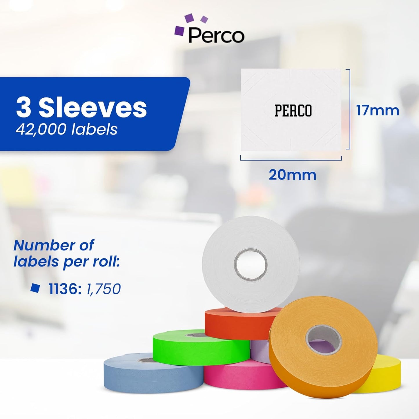 Custom Price and Date Labels for Monarch 1136 Guns - Choose Color, Font and Imprint - 3 Sleeves, 42,000 Labels