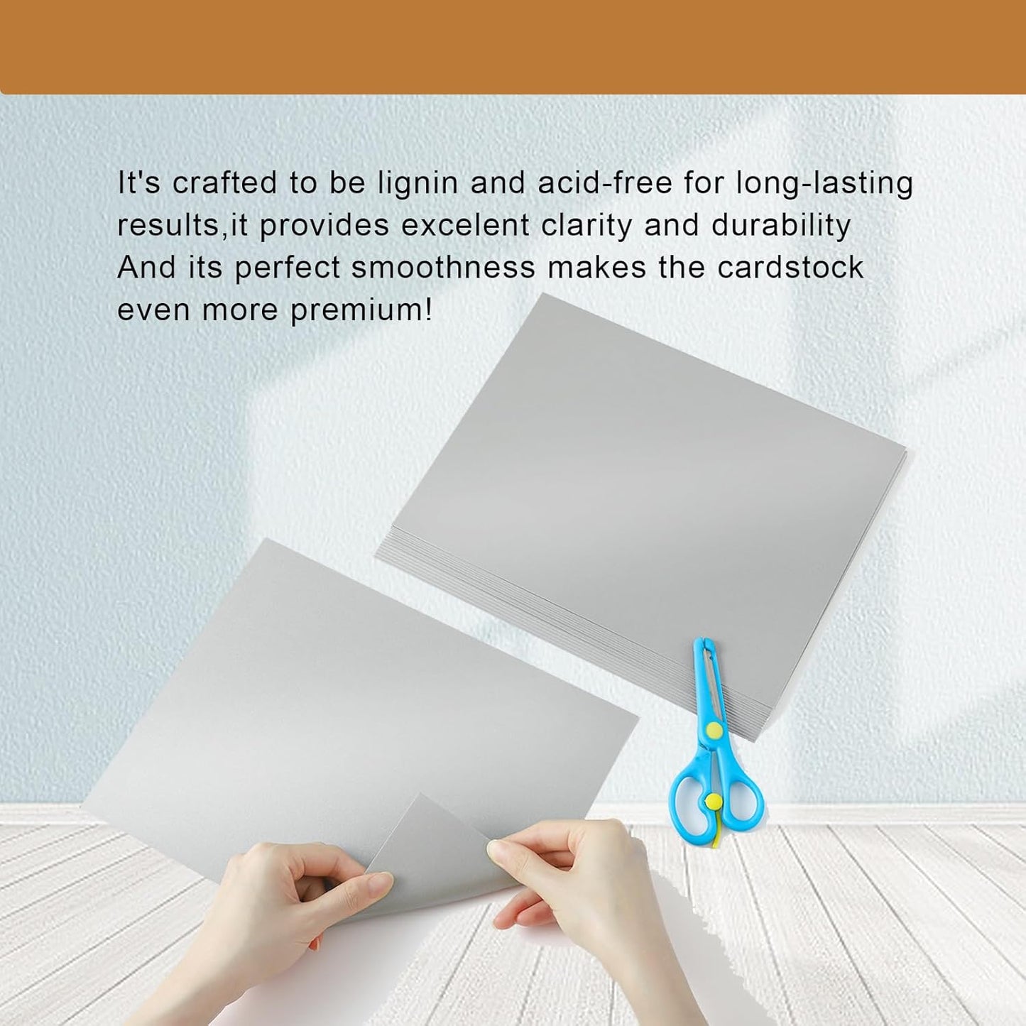 40 Sheets Grey Cardstock 8.5 x 11 Crafts Paper, 200gsm/75lb Premium Gray Card Stock Printer Paper for DIY Cards Making, Business Cards, Certificates, Wedding Invitations, School, Menus