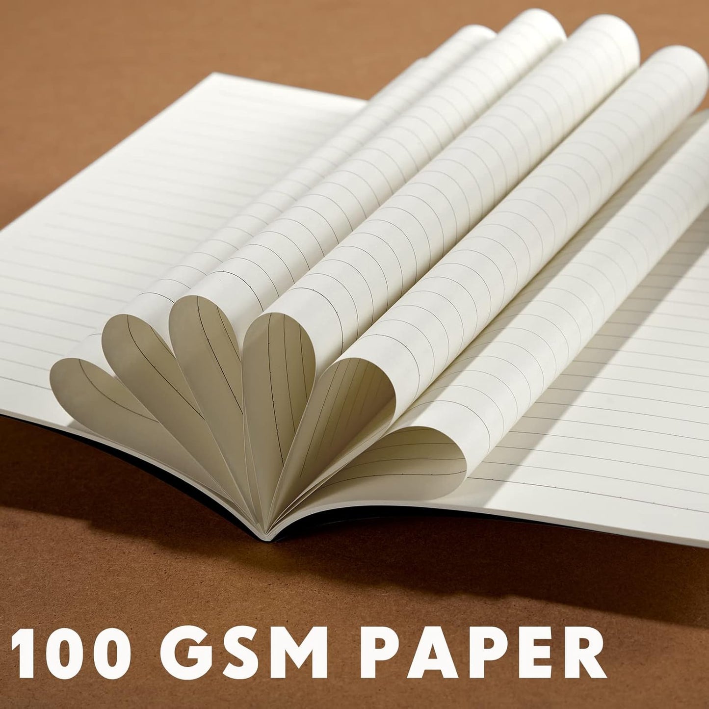 100 Pcs Kraft Notebook Journals 5.5 Inch x 8.3 Inch A5 Softcover Notebooks Bulk for Writing Sketch Office Notepad with 60 Pages 30 Sheets (Multicolor,Lined)(Black,Lined)