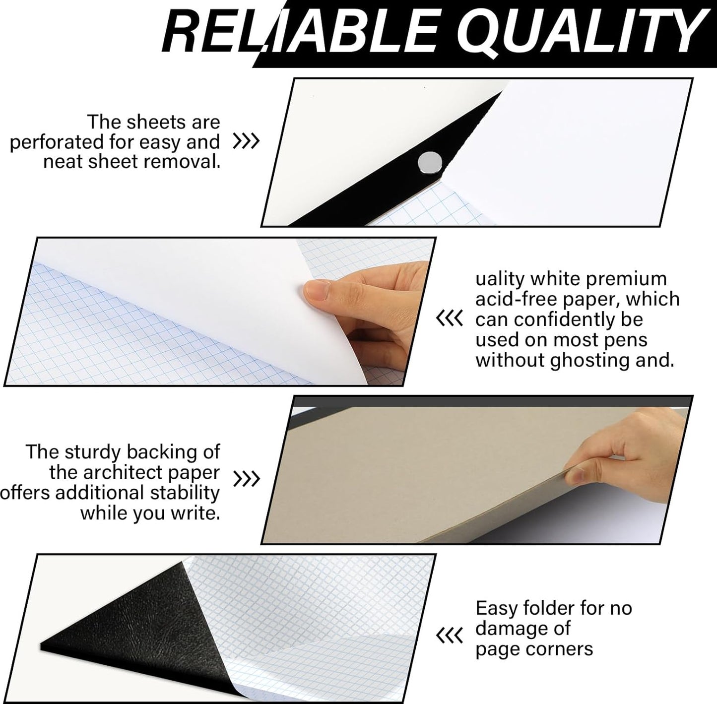 gisgfim 2 Pads Large Engineering Graph Paper 22x17 inch Sturdy Graph Desk Pad 1/4inch Quad Grid Blueprint Paper Giant Drafting Pad Sketching Graph Paper for Engineer Architect Designer Mathematician