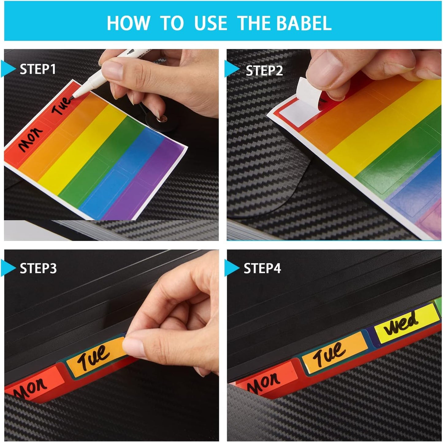 Expanding File Folder, 13 Pockets, Blue, Polypropylener,for Work, School, Home, Office