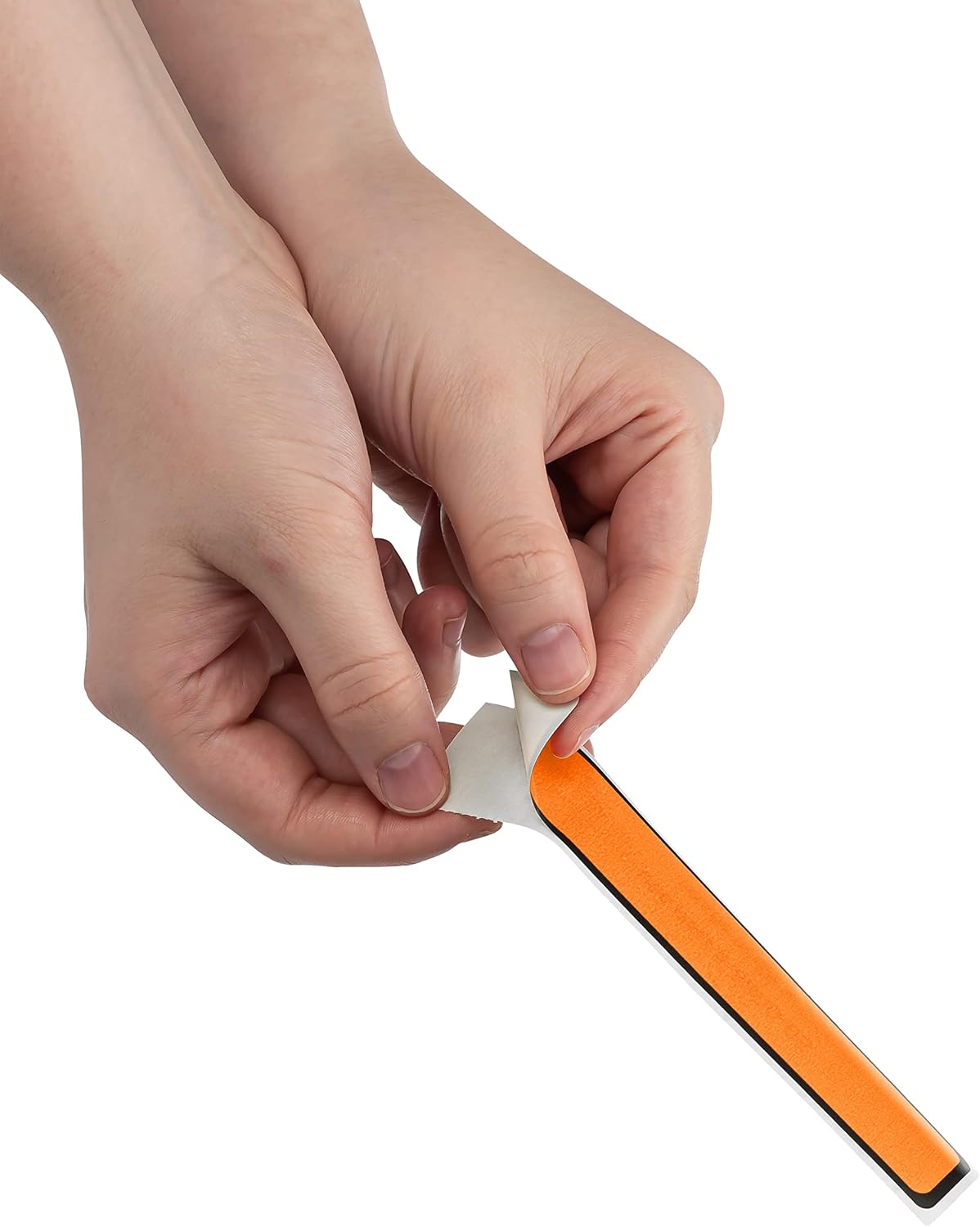 Carstens Adhesive Sticker Labels, 5 3/8” x 1”, Binder Labels for 1” Ring Binder Spines, Orange, Roll of 200