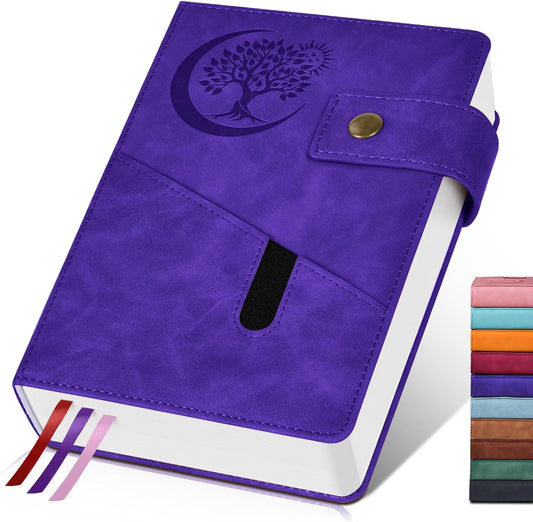 365 Page Thick Lined Journal Notebook for Men Women, A4 Large Leather Journals for Writing, Hardcover Notebooks for Work, School, Note Taking, Business, Travel Diary, College Ruled 8.5" x 11"