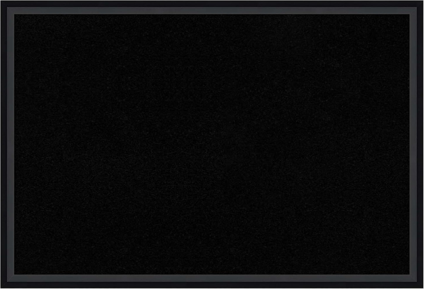 Amanti Art Black Cork Board for Wall, 17x25 Vision Board with Black Wood Frame, Medium Corkboard Office Decor for Home Organization, Modern Corkboard Pinboard to Display Items for Home Organization