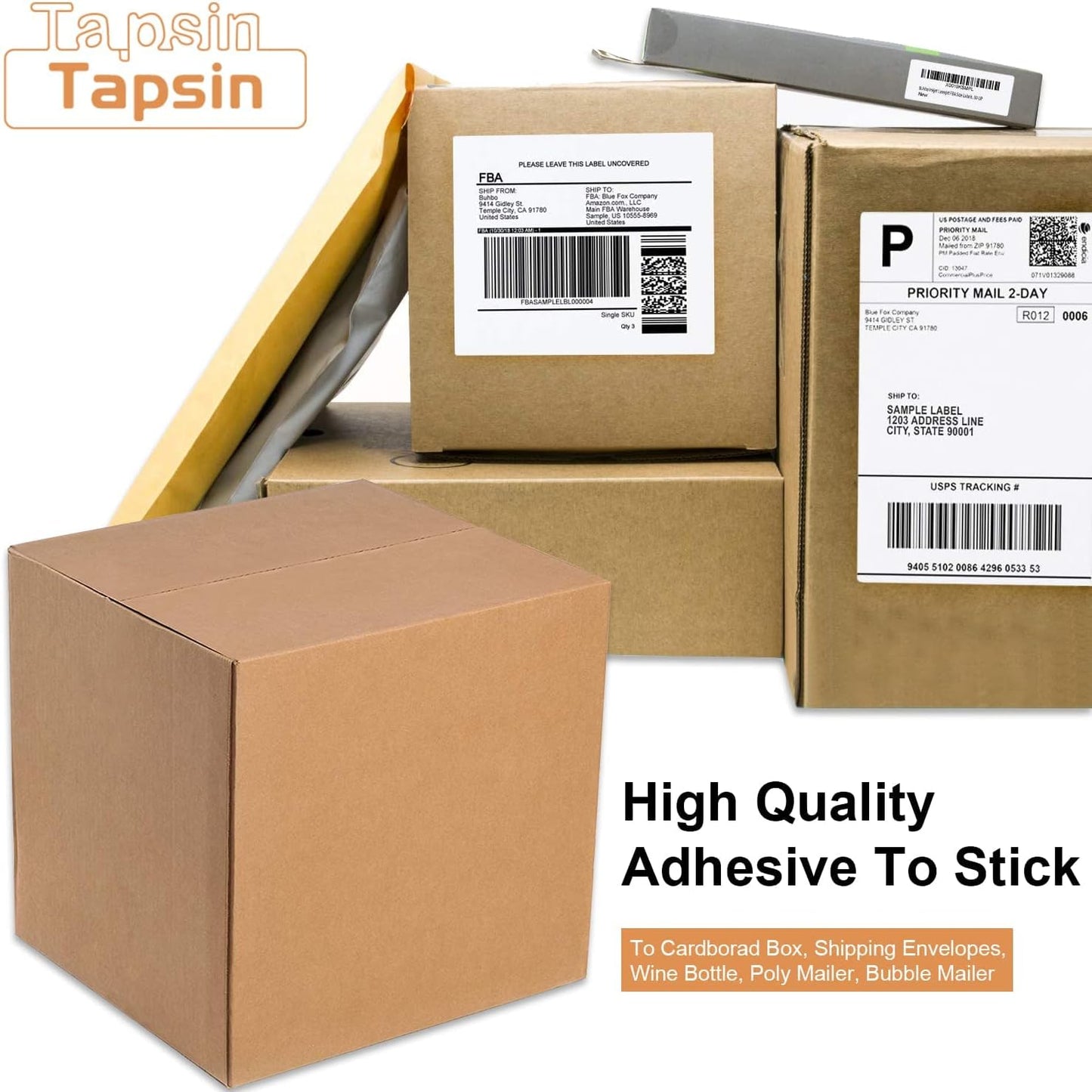 Full Sheet Labels 8.5 X 11, White Matte Sticker Paper, Laser/Inkjet Printing, 500 Sheets, 500 Labels, 1 Up Shipping Mailing Address Storage Bin Labels Stickers 8-1/2" x 11"(500 Sheets 500 Labels)