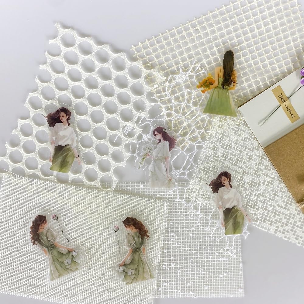 Alideco 120pcs Scrapbook Stickers lit. Drunken Ink and Misty rain Scrapbooking Junk Journal Crafts Embelishment Decoration Diary Stickers (fenfangyouya)