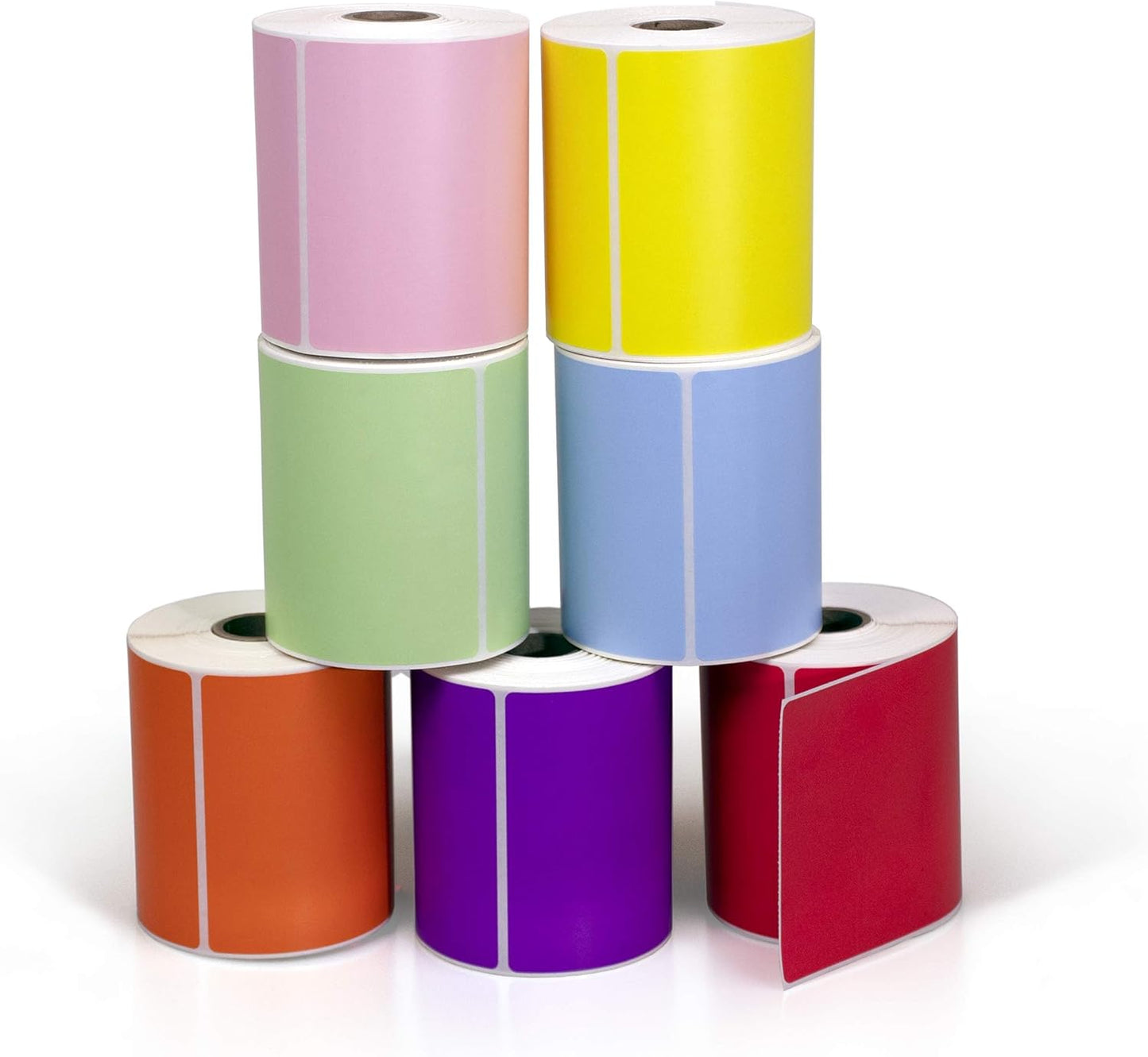 4" X 6" Direct Thermal Perforated Stickers Labels for Shipping Labels, Inventory, and Color Coding - Compatible with Zebra, Rollo, Godex and More (Teal, Pallet)