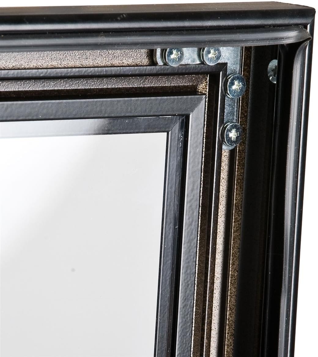 Weather Resistant, Magnetic Surface, Bulletin Board with Swing-Open Locking Door, Wall Mounted, Matte Black Finish Aluminum Frame, with Header, for Indoor Or Outdoor Use