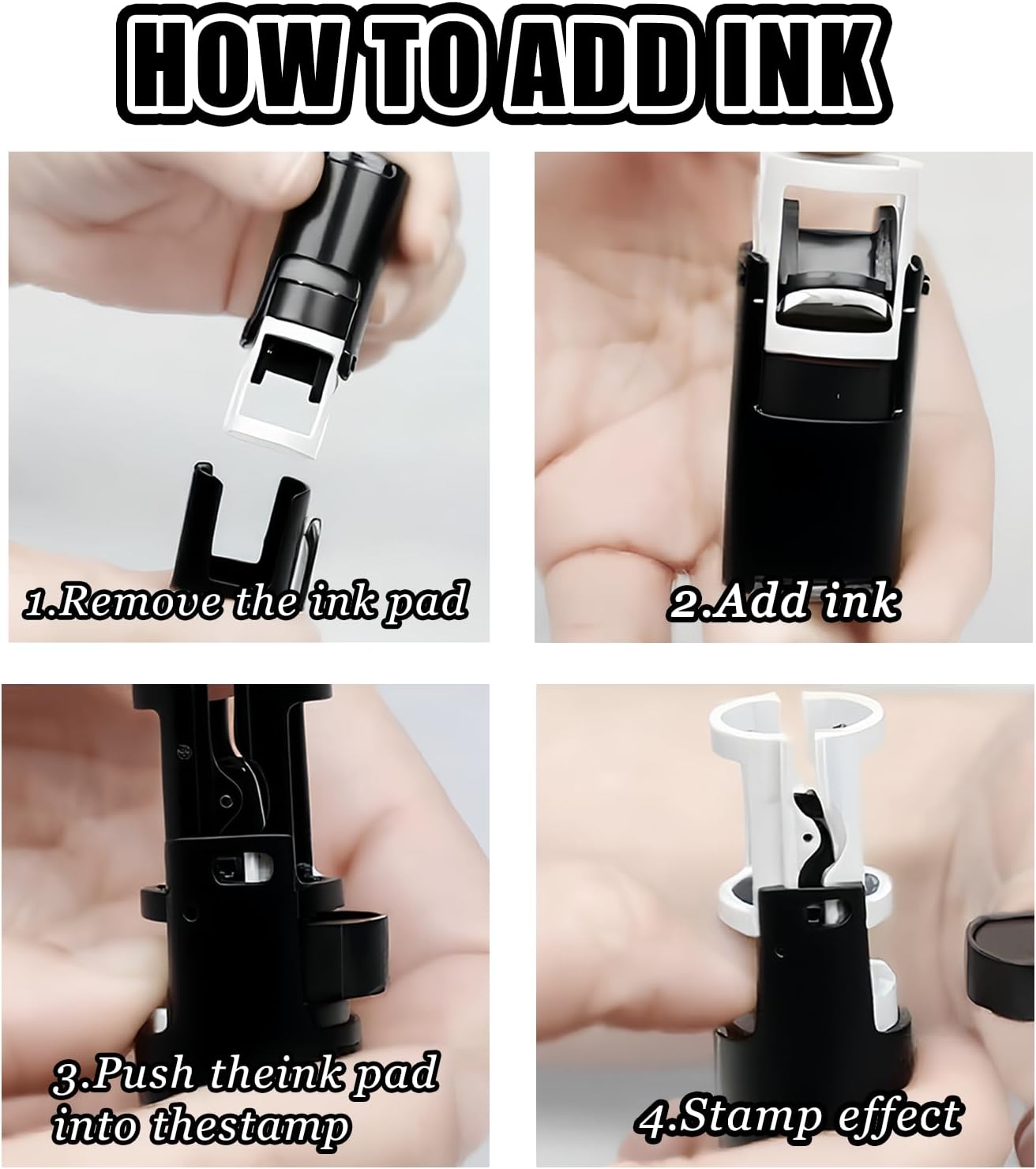 Custom Loyalty Card Stamp Self Inking Stamps Personalized Mini Logo Stamp Customized Shop Member Journal Coffee Card Reward Stamper