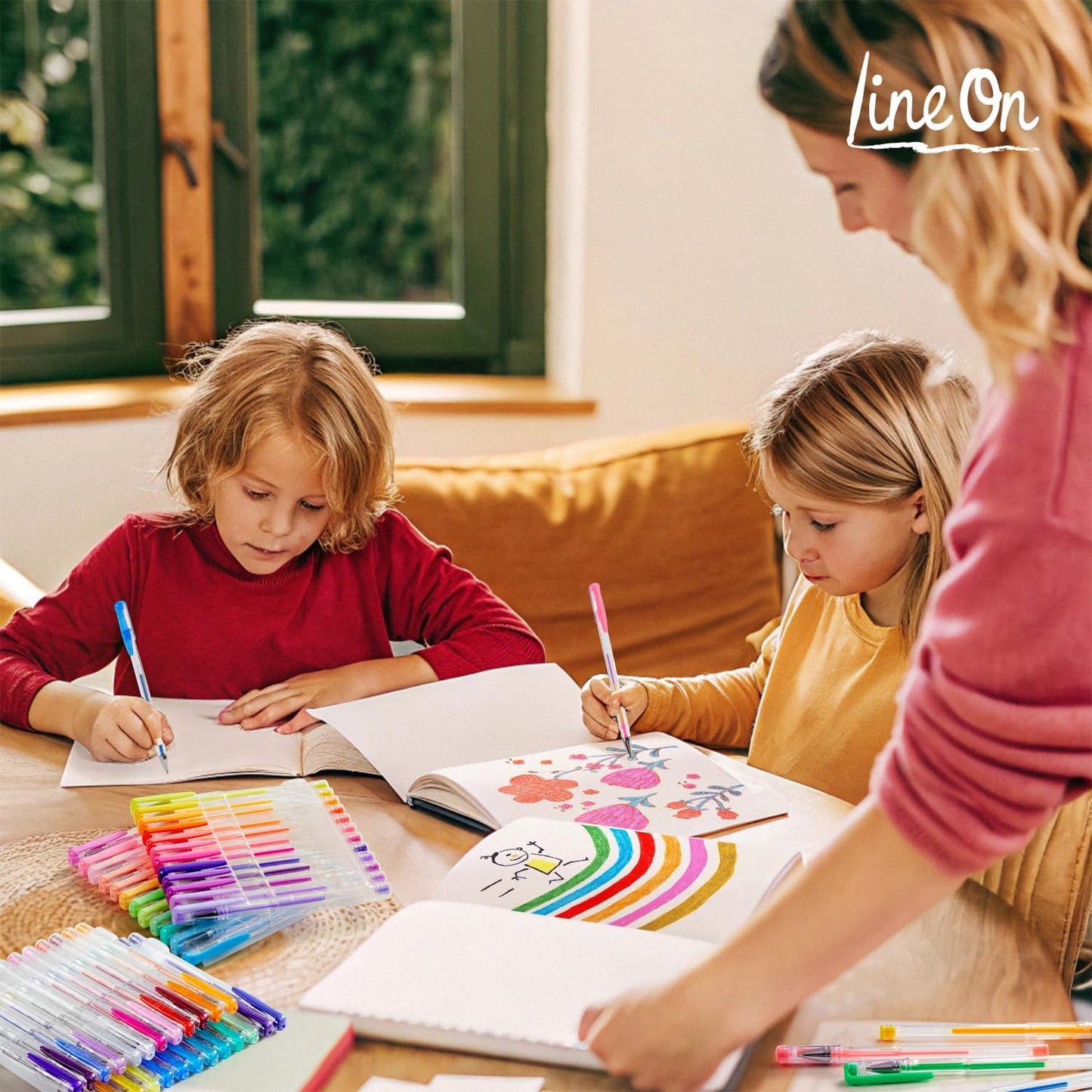 108 Colors Gel Pens Set, Gel Pens for Adult Coloring Books Journals Drawing Doodling Art Markers