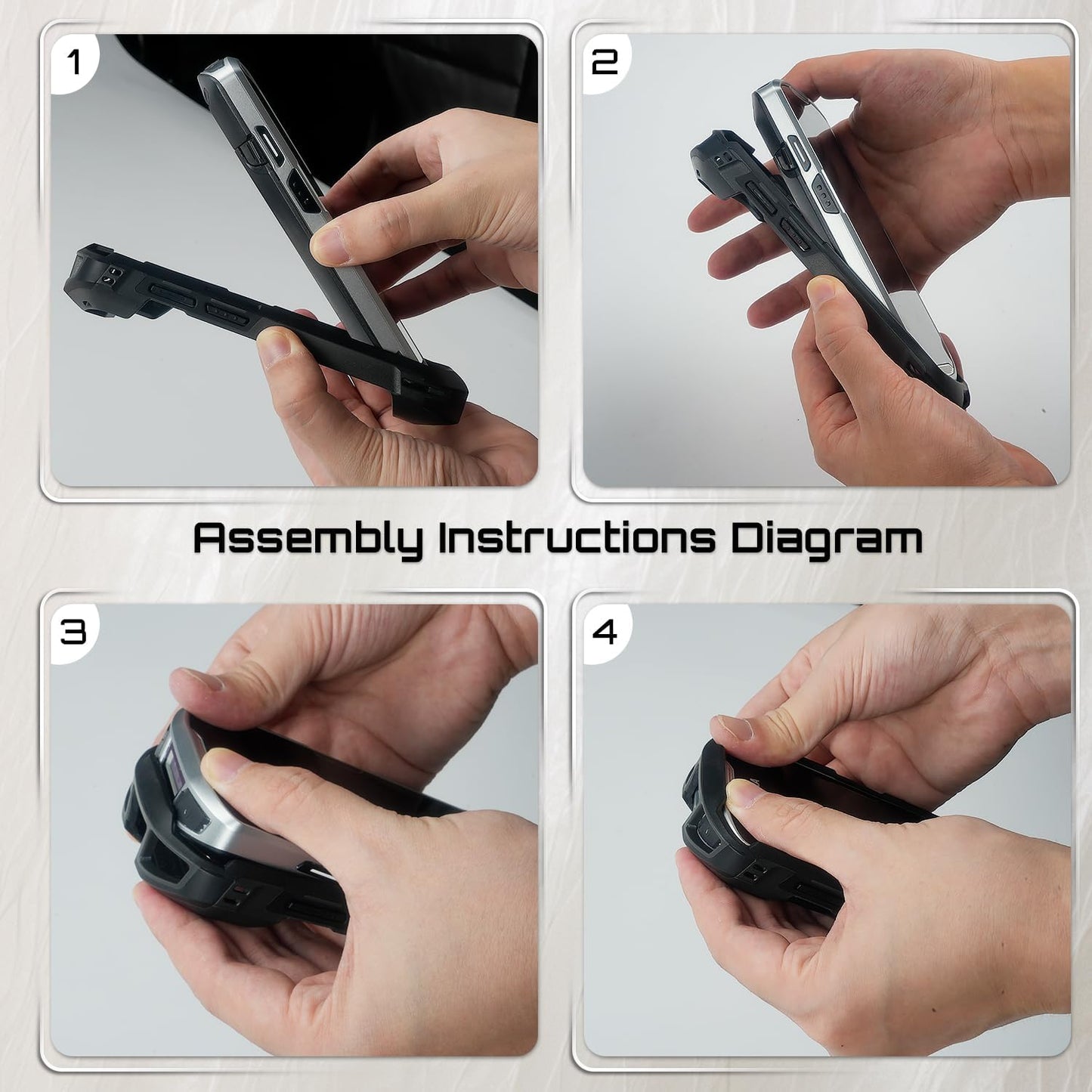 TC51 TC52 TC56 TC57 TC510K Case with Hand Strap - Protective & Ergonomic for Zebra Handheld Barcode Scanners SG-TC5X-EXO1-01 SG-TC5X-EXONHS-01 (Black-Yellow Blend)