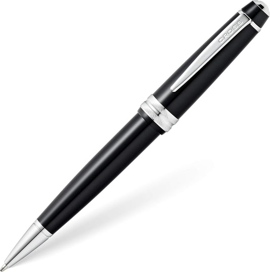 Cross Bailey Light Refillable Ballpoint Pen Presented in a Everyday Gift Box - Medium Point, Black Ink, Glossy Black
