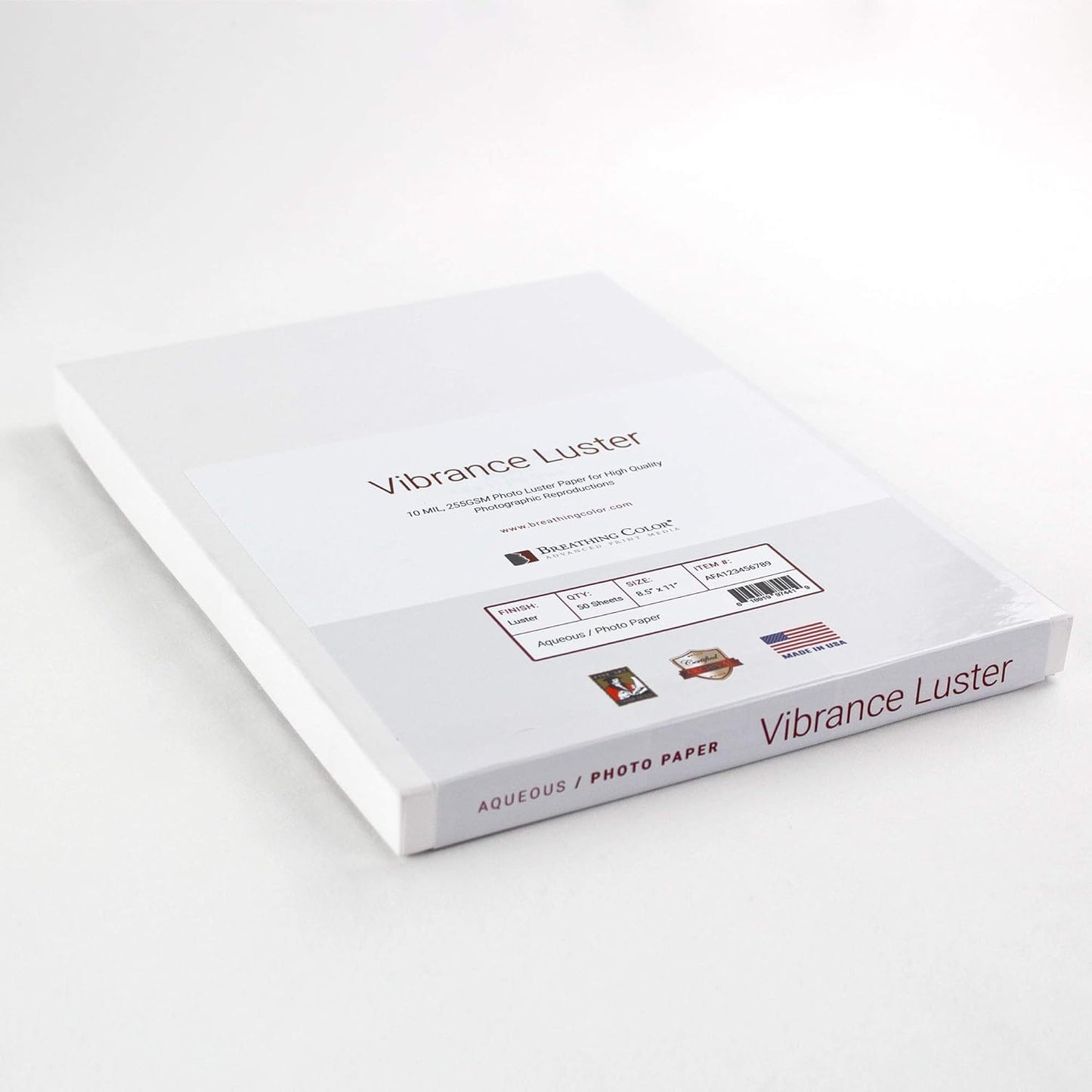 Vibrance Luster Photo Printer Paper 10 mil 255 gsm Luster Finish Premium Photo Paper Sheets 17 inches x 22 inches 50 sheets Works with All Inkjet Printers Including Professional Makes and Models