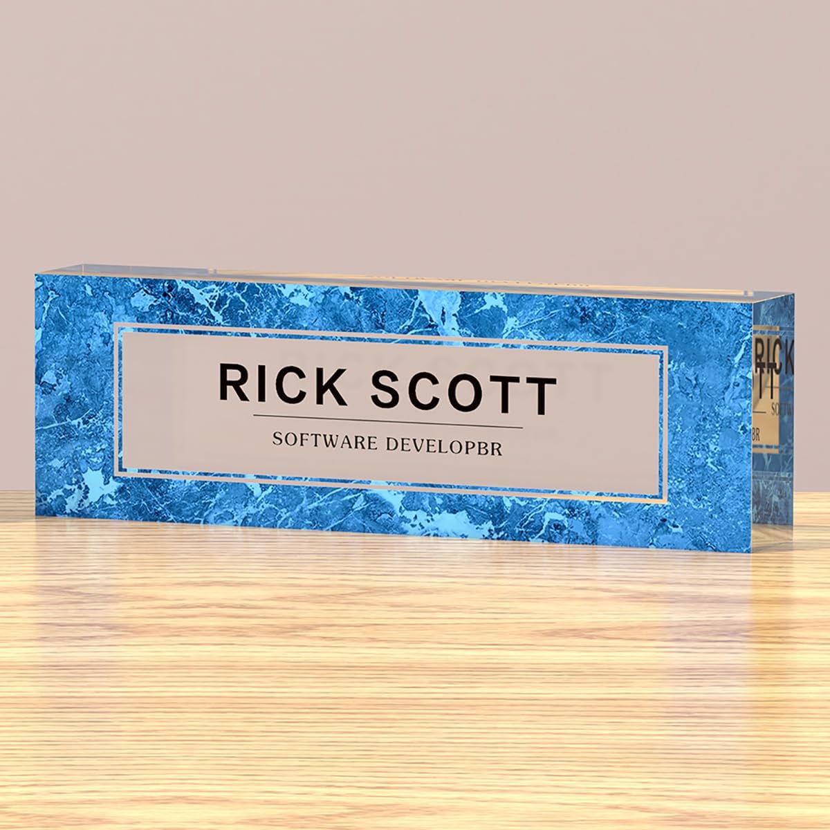 Nameplates Set: Office Desk Name Plate Personalized, Desk Name Plates for Office, Teacher Name Plate for Desk