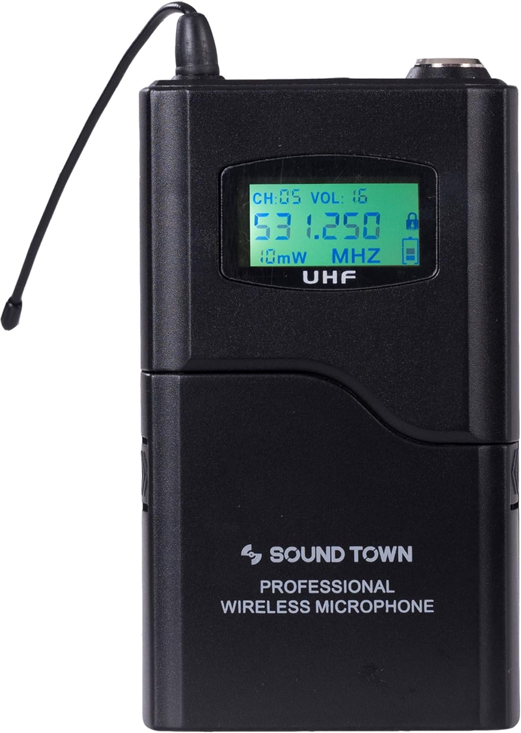 Sound Town 200-Channel Rack Mountable Professional Adjustable UHF Wireless Microphone System with Metal Receiver, 4 Lavalier Mics, 4 Bodypack Transmitters (NESO-U4LL)