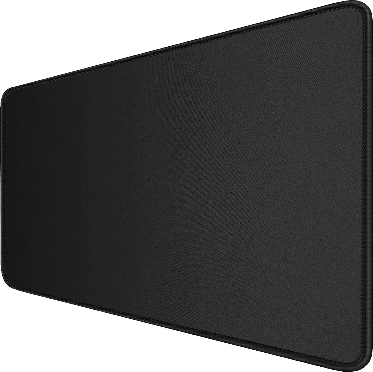 Large Mouse Pad, (31.5X11.8In) Durable Non-Slip Natural Rubber Base Desk Mousepad with Stitched Edges, Waterproof Computer Keyboard Pad Mat for Esports Pros/Gamer/Desktop/Office/Home - Black