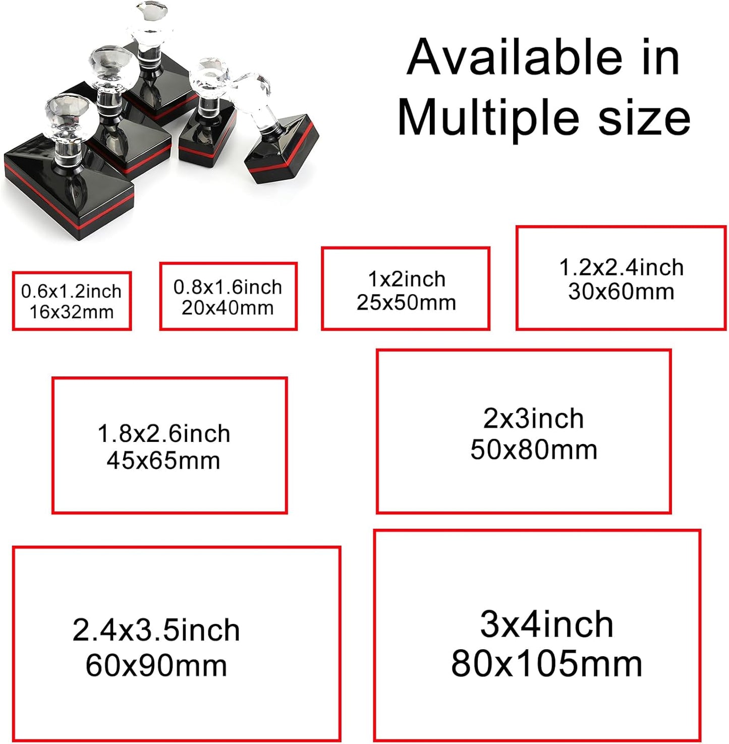 Address Stamp Self Inking Personalized 4 Lines, Custom Return Address Stamp with Clear, Consistent Impressions
