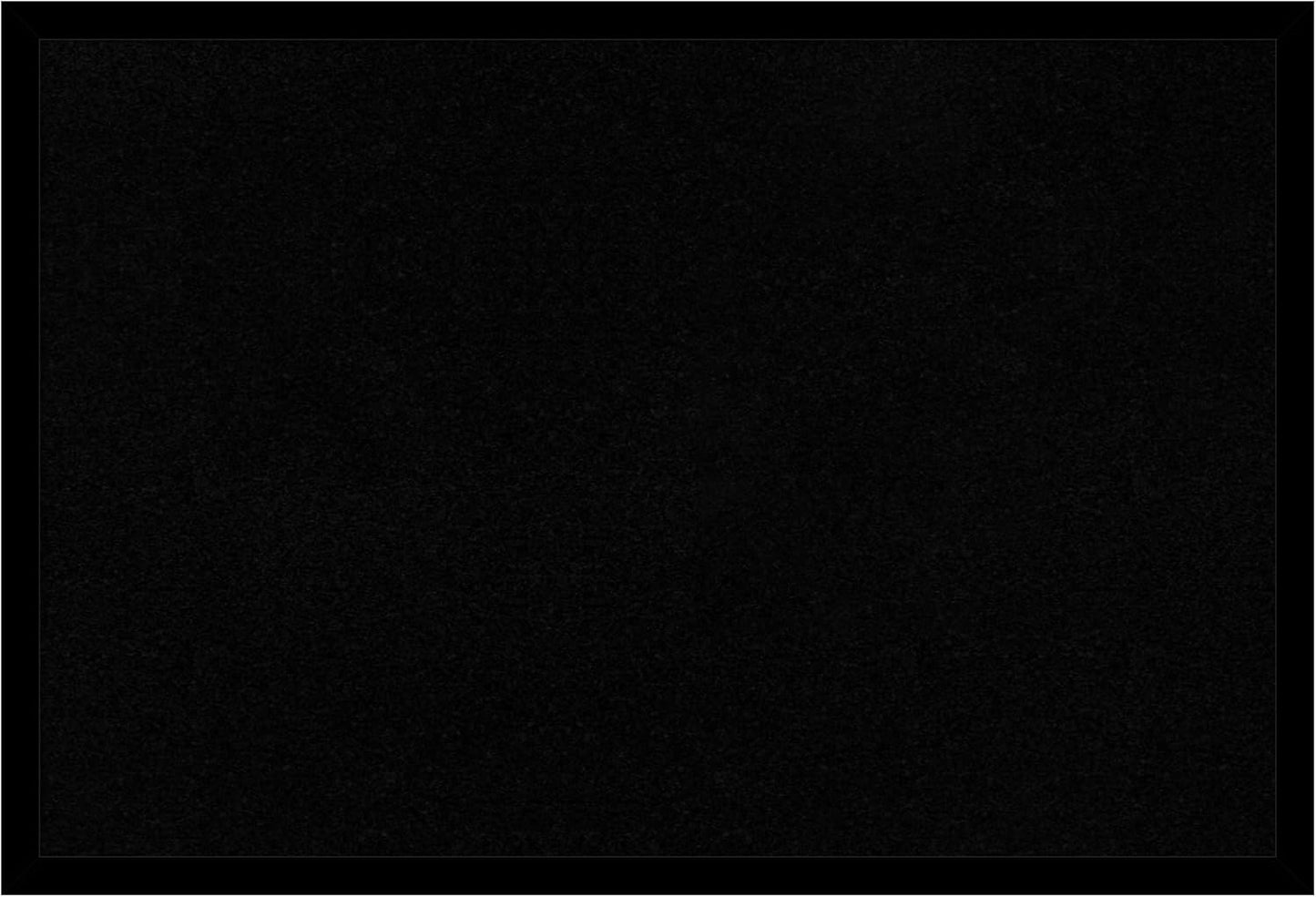 Amanti Art Black Cork Board for Wall, 17x25 Vision Board with Black Wood Frame, Medium Corkboard Office Decor for Home Organization, Modern Corkboard Pinboard to Display Items for Home Organization