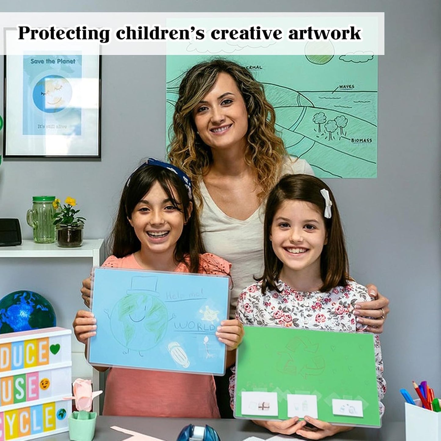 25 Pack 8.5" x 11" Hard Sheet Protectors, Rigid Print Protectors, Clear Waterproof Protectors, Paper Sleeves Photo Plastic Sleeves Hard Plastic Document Holder, Birth Certificate