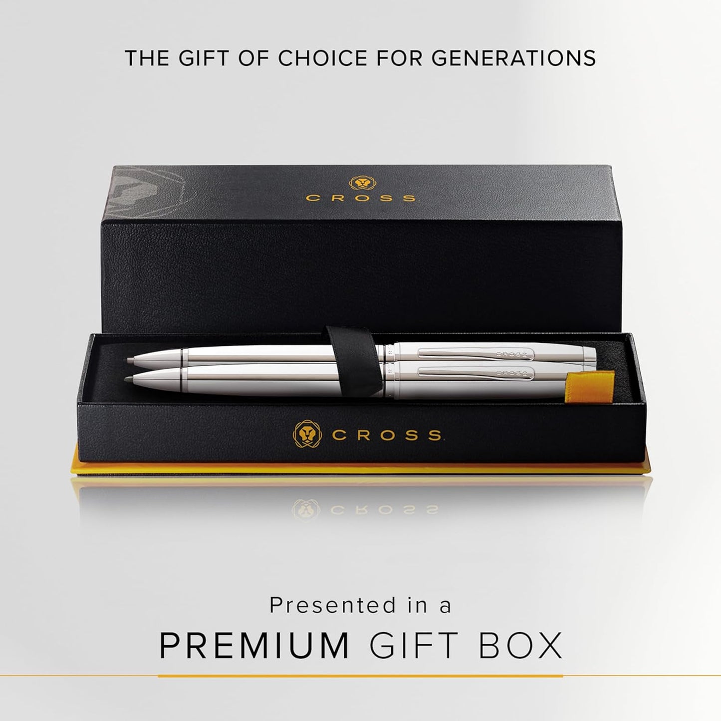 Cross Coventry Polished Chrome Pen and Pencil Gift Set