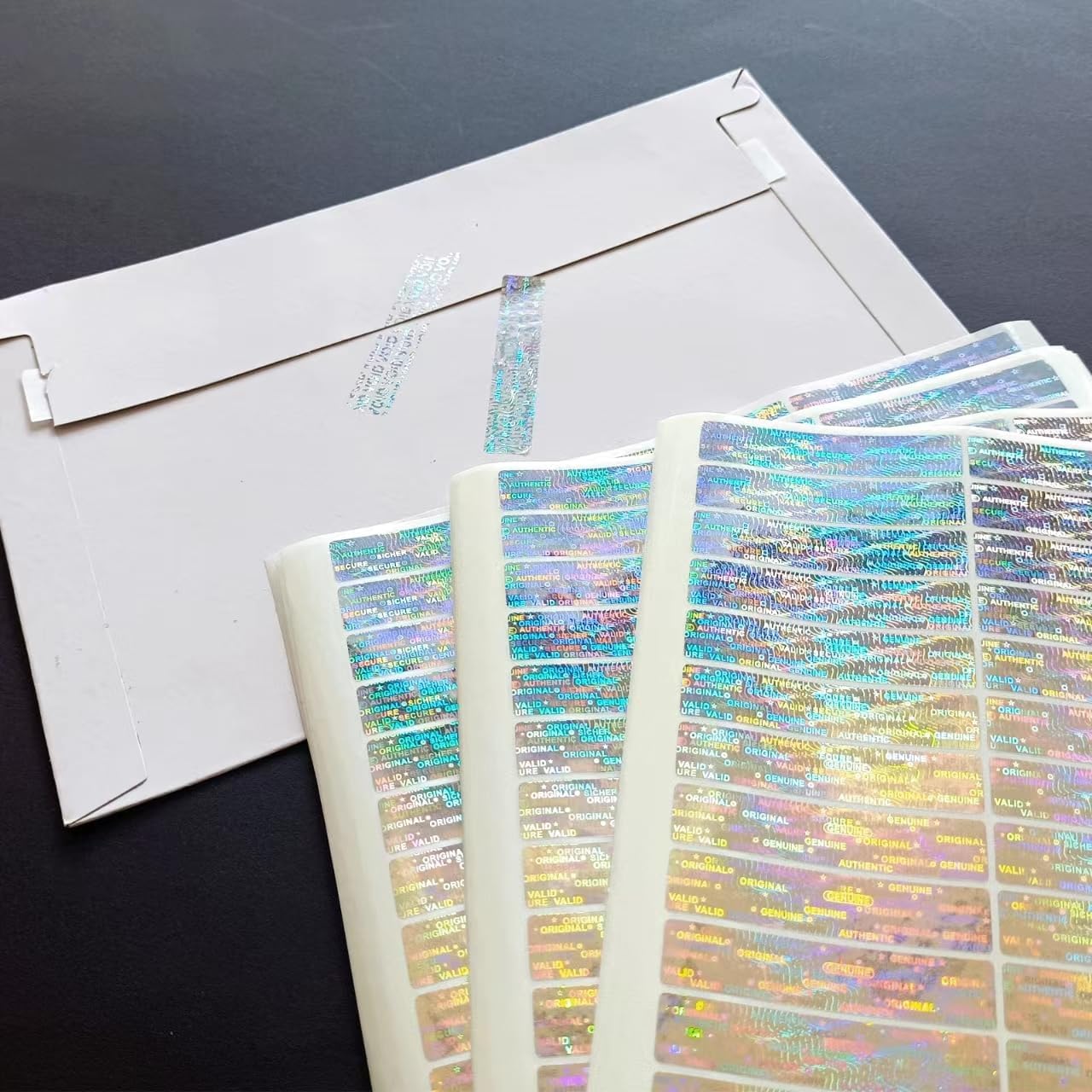 450pcs Hologram Warranty Void Labels, Tamper Proof Evident Sticker, Genuine Authentic Holographic Security Seal（2x0.4inch,Silver…