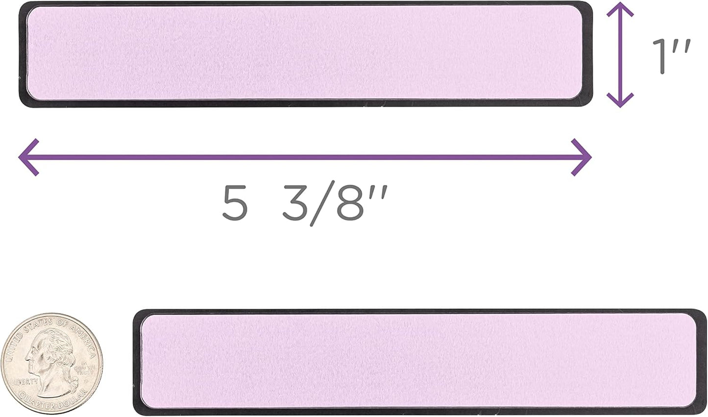 Carstens Adhesive Sticker Labels, 5 3/8” x 1”, Binder Labels for 1” Ring Binder Spines, Lavender, Roll of 200