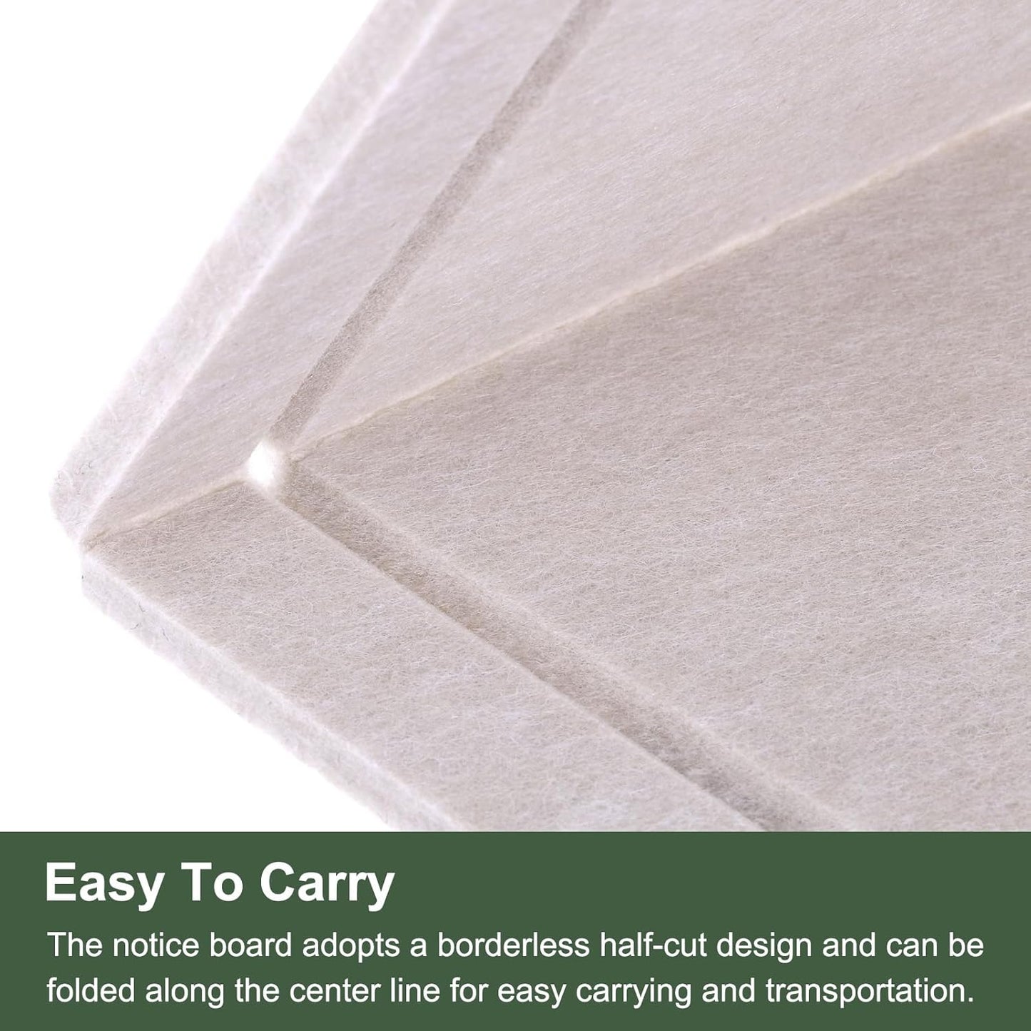 YOKIVE Felt Bulletin Board, 35 x 17.5 -Inch Foldable Decorative Pin Board Self Adhesive Felt Cork Board with 20 Pushpins, Great for Wall, Photo Display, Paste Note, Schedule(Light Camel)