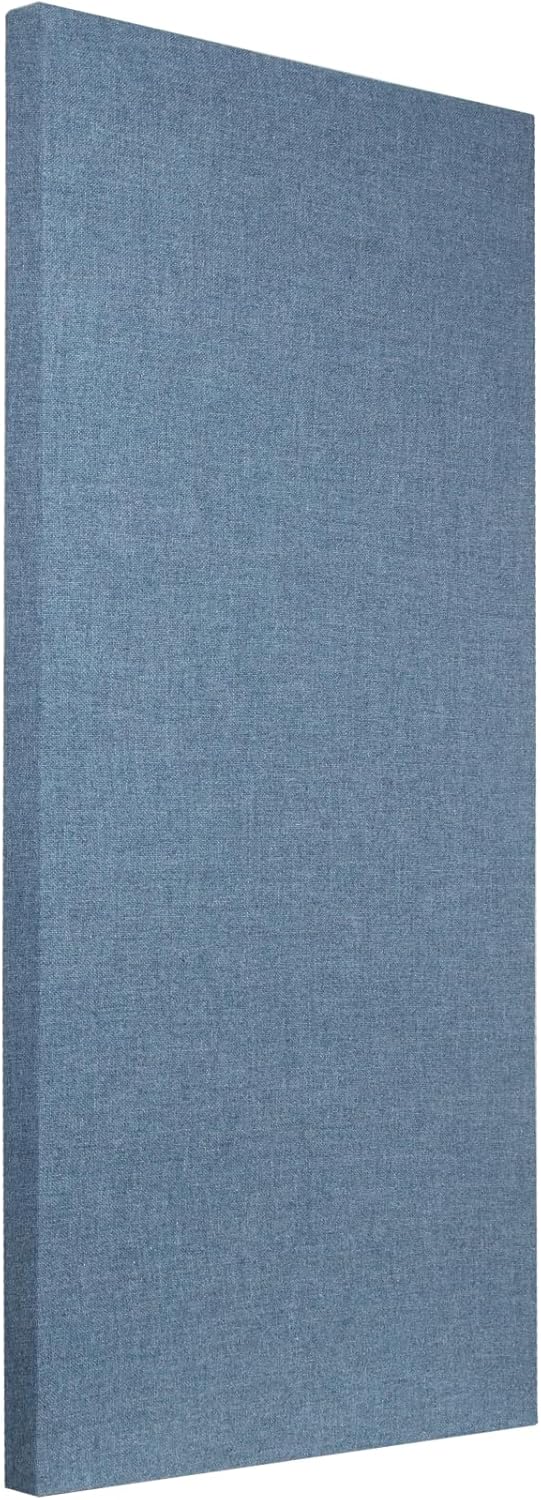 ATS Acoustics Sound Absorbing Acoustic Panel Fire Rated Professional Studio Quality 24" x 48" x 2" (Light Blue)