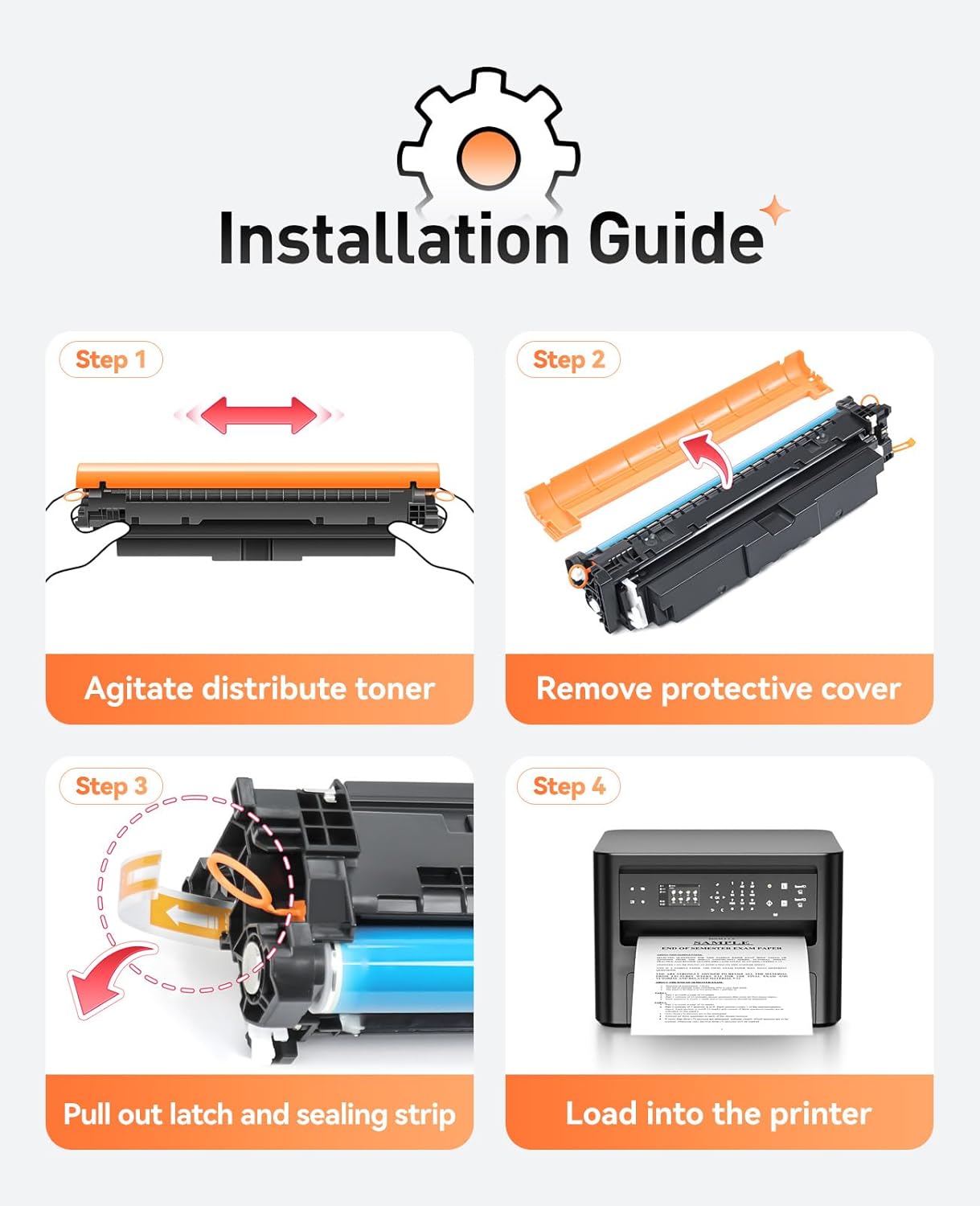 069H 069 Toner Cartridge Set 4-Pack MF753Cdw High Capacity Black Cyan Magenta Yellow Replacement for Canon 069H 069 Toner Compatible with Canon Color imageCLASS MF753Cdw MF751Cdw LBP674Cdw Printer Ink