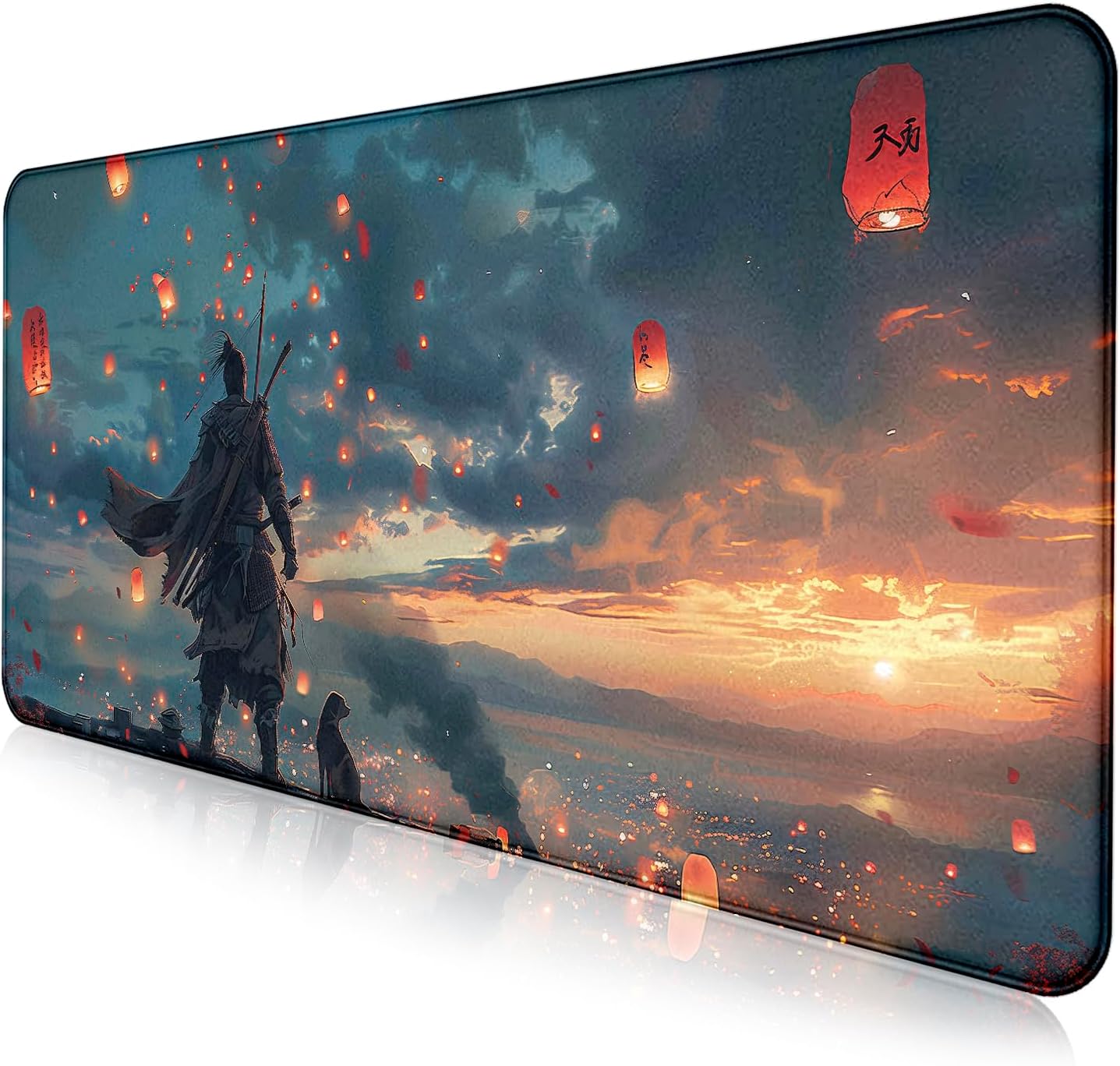 Fantasy Wuxia Extended Anime Mouse Pad, Large Gaming Mouse Pad XXL Laptop Mouse Keyboard Pad 35.4 x 15.7-Inch Office Desk Decoration