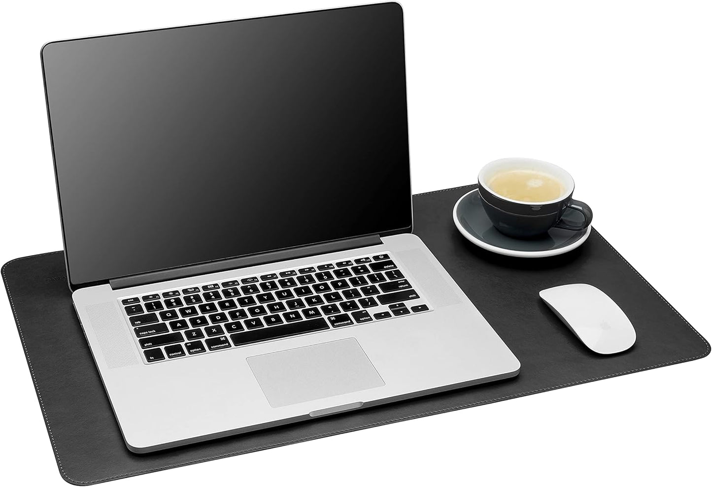 Gallaway Leather Desk Pad – 25 x 17 inch - Desk Mat Home Office Desk Accessories Desktop Protector XXL Mouse Pad Writing Desk Blotter - Black - Medium