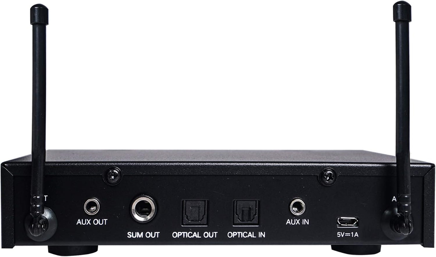 Sound Town 16 Channels Wireless Microphone Karaoke Mixer System with Optical (Toslink), AUX and 2 Handheld Microphones - Supports Smart TV, Home Theater, Sound Bar (SWM16-PRO)