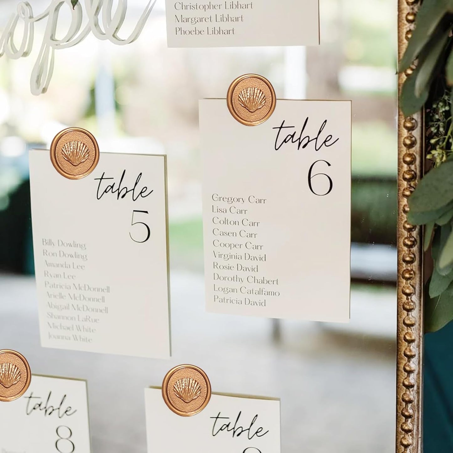 Wax Seal Stickers-Seashell Wedding Invitations Envelope Seal Stickers,30 Pcs Self-Adhesive Antique Gold Sticker, Perfect for Wedding Invitations, Envelopes,Cards, Gift Wrapping,Party Menu Decor