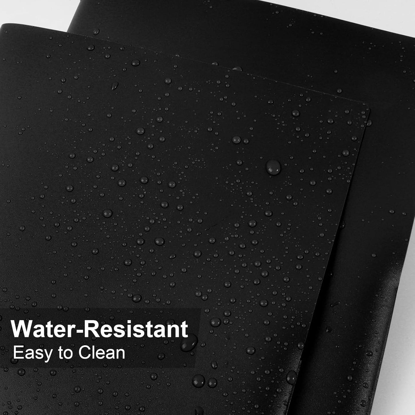 60-Pack Plastic Folders with Pockets,2-Pocket Poly Folders Holds 8-1/2" x 11" Paper for School/Office/Home, Black