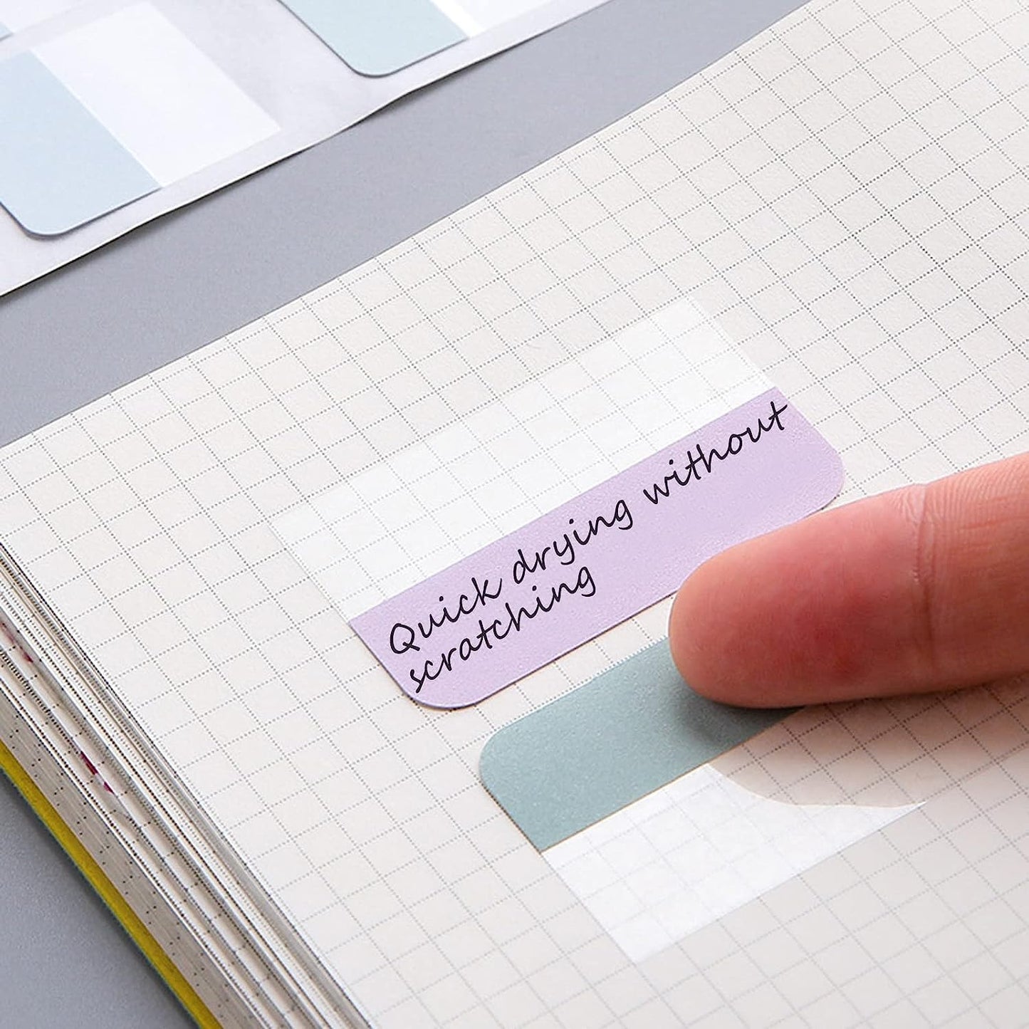 AccEncyc 960 Pcs Colored Index Tab 0.5"x1.1" Large Book Sticky Tabs Repositionable Page Tabs Flags Page Markers Labels for Notebooks, Filing, Classification,12 Colors