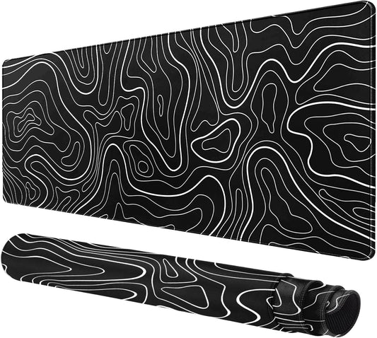 Large Mouse Pad for Desk - Gaming Mouse Pad with Non-Slip Base Stitched Edges, Desk Mat Desk Pad for Keyboard and Mouse