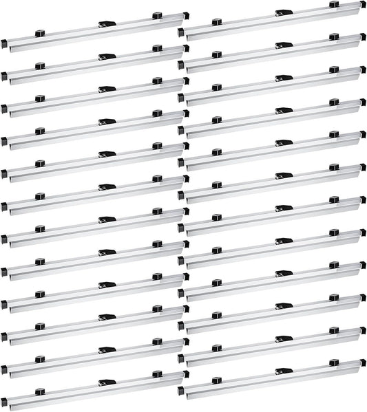 Estune 24 Pcs Blueprint Hanging Clamps Binding Strips Storage for Construction Paper Poster Plans Drawings Arts (24 Inches)