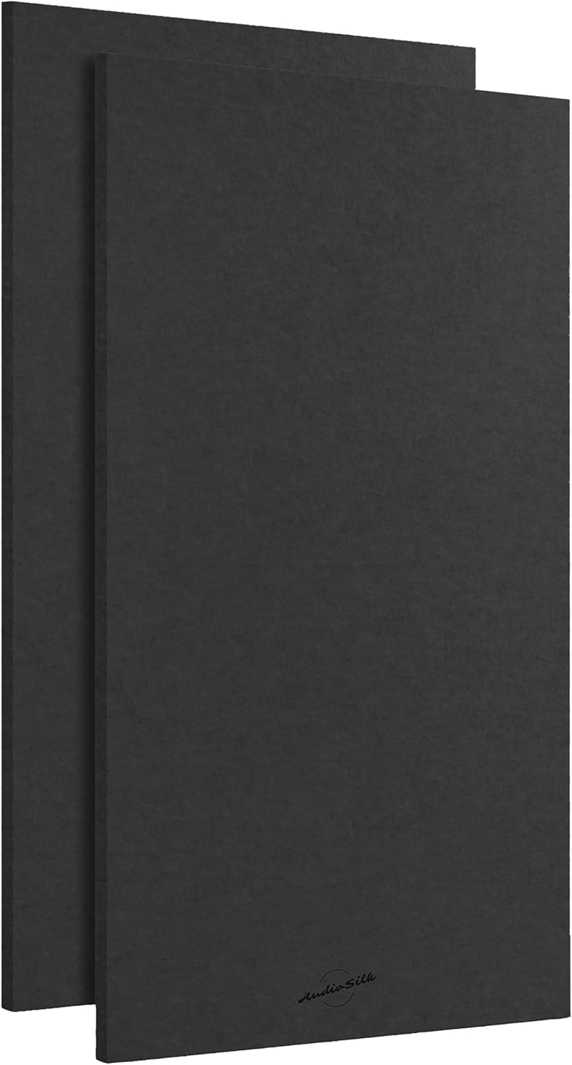 Acoustic Panels, 2 Pack, Large, 46" x 23", Black