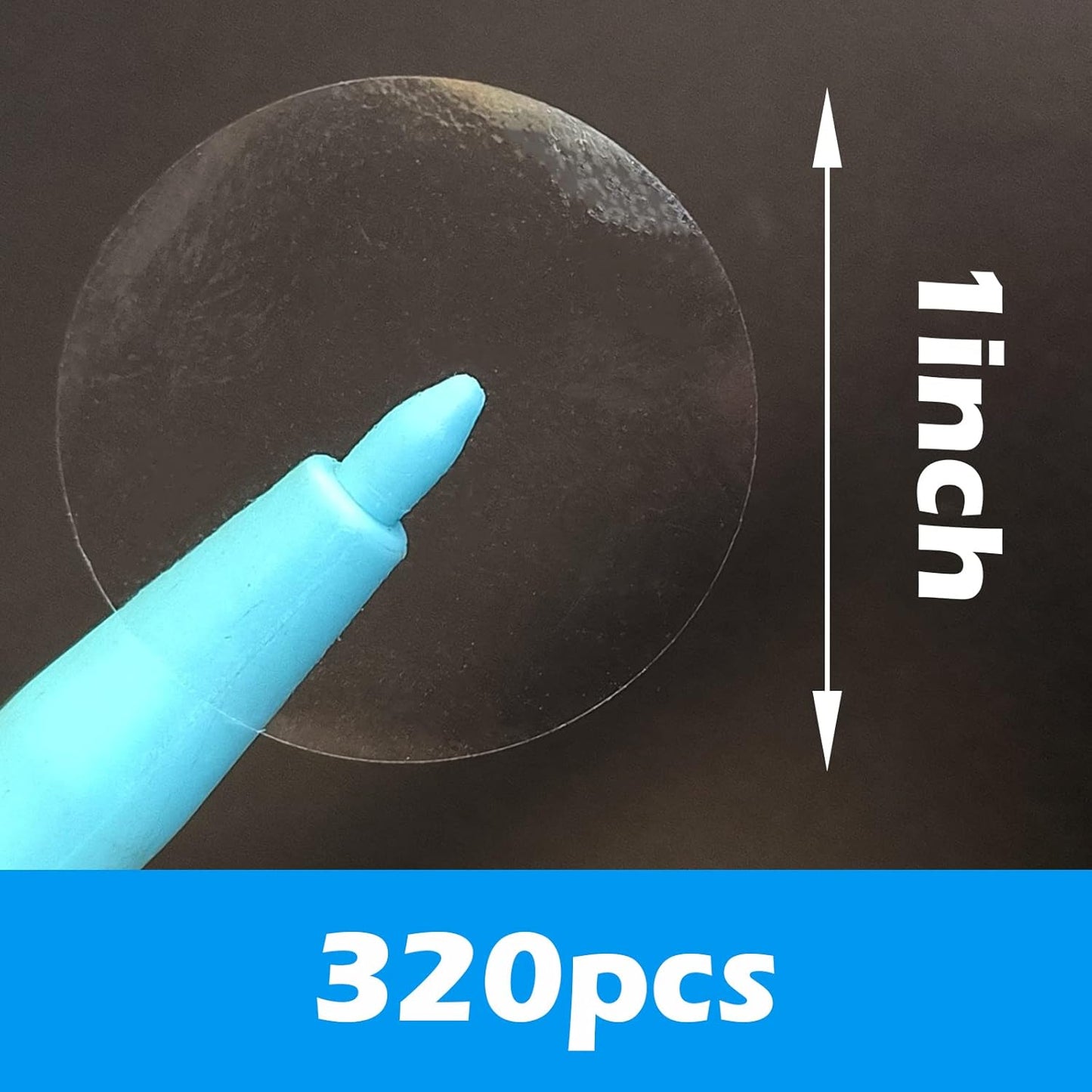 Clear Tamper Evident Stickers Package Security Seals 1 inch Transparent Round Labels Tamper Proof Stickers for Envelopes, Box and Gift Packaging(500pcs)