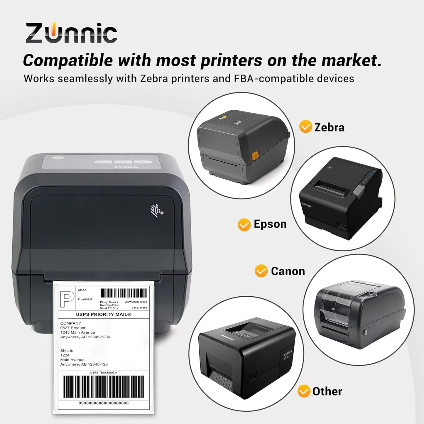 4x6 Thermal Shipping Labels – 250 Labels/Roll | Strong Adhesive | Jam-Free | UV-Protected Packaging | Compatible with Zebra & Rollo - Pack one